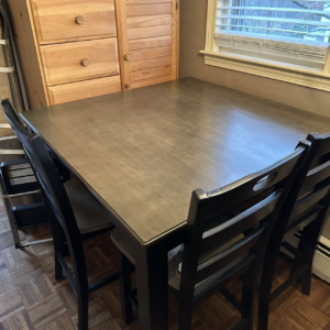 Bar height dining table