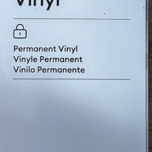 White Cricut smart vinyl